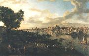 Bernardo Bellotto View of Warsaw from the Praga bank oil painting on canvas